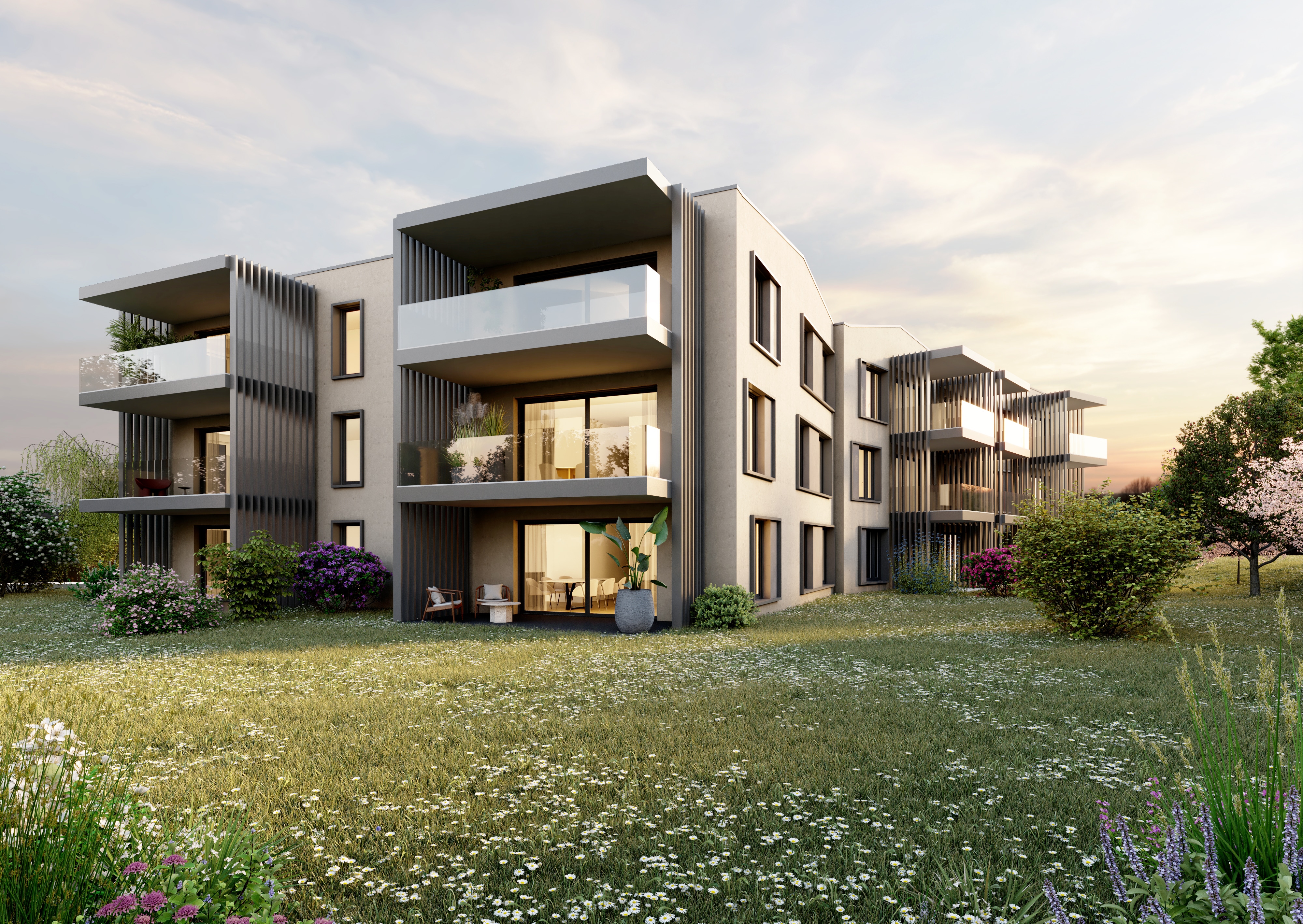 Image 01 - Immobilier.ch : Un bâtiment en éventail pour de la «Haute Couture»